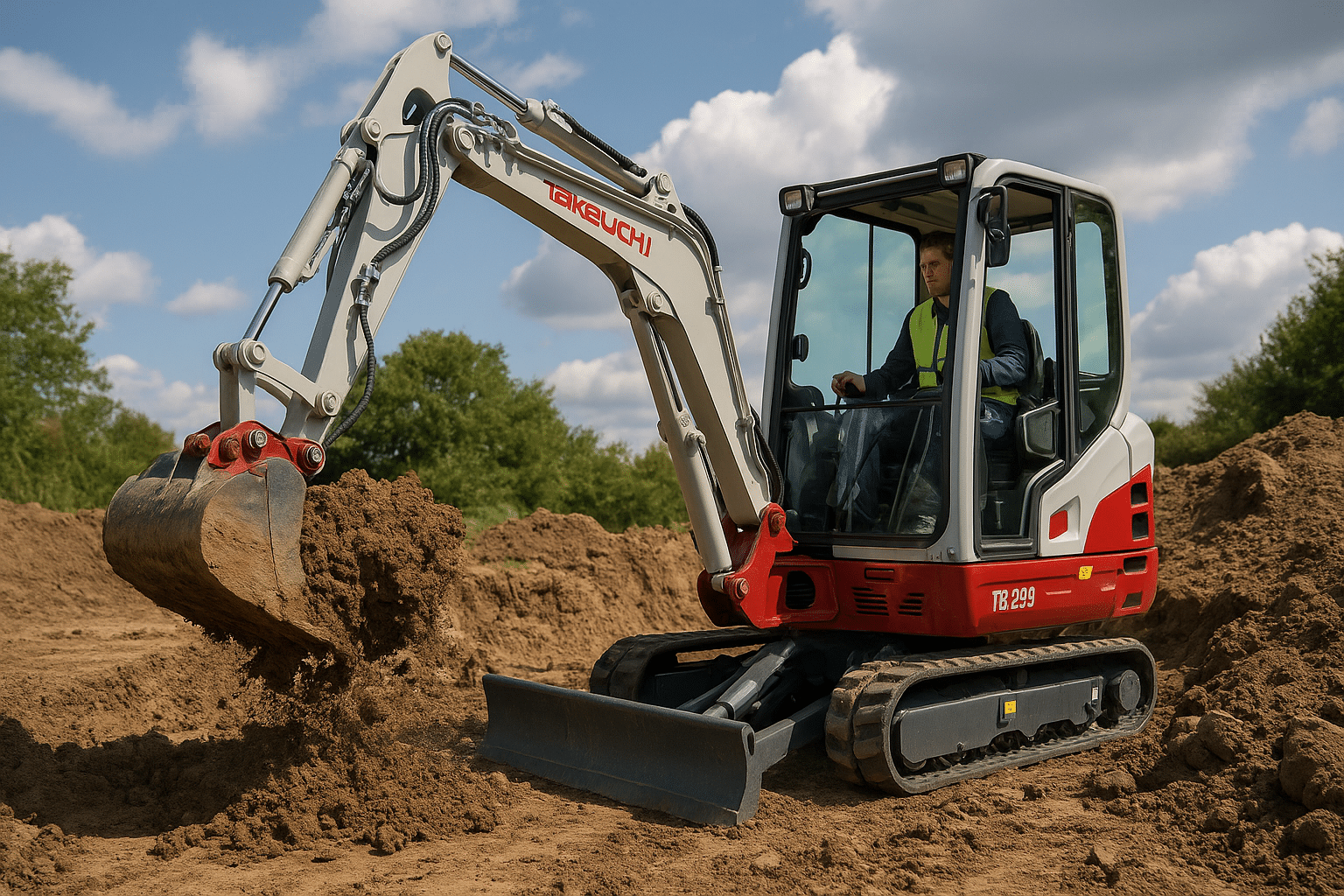 Effektivitet og Alsidighed med Takeuchi Minigraver